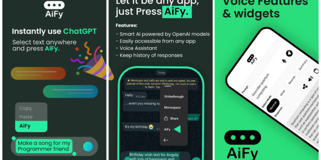 AiFy te permite usar ChatGPT allá donde escribas
