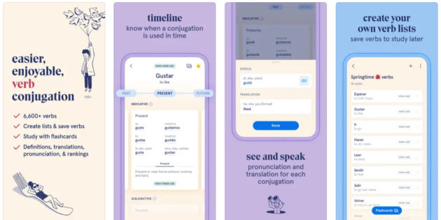 Esta app te enseña a conjugar los verbos en español correctamente