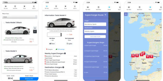 La app de Future Drive te permite alquilar un Tesla en minutos