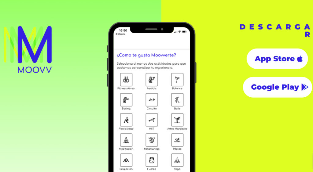 Moovv, una app para ir al gym donde solo pagas por cada clase