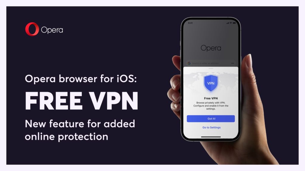 Opera incluye una VPN integrada gratuita en su versión de iOS