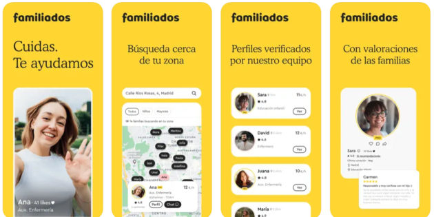 Familiados ahora también permite encontrar auxiliares del hogar a través de su app