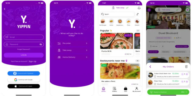 Yippin, una app de delivery y reservas que aspira a competir con Glovo y Just Eat