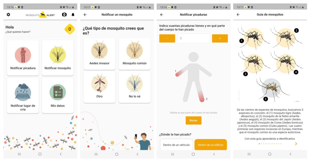 Sanidad lanza Mosquito Alert, una app para que los ciudadanos compartan sus picaduras y avistamientos