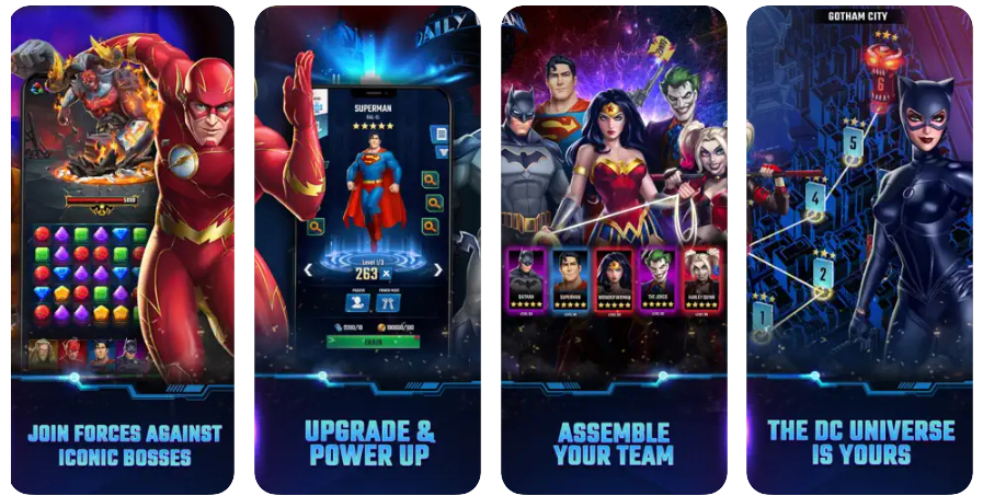 El juego de conecta 3 DC Heroes and Villains por fin es una realidad