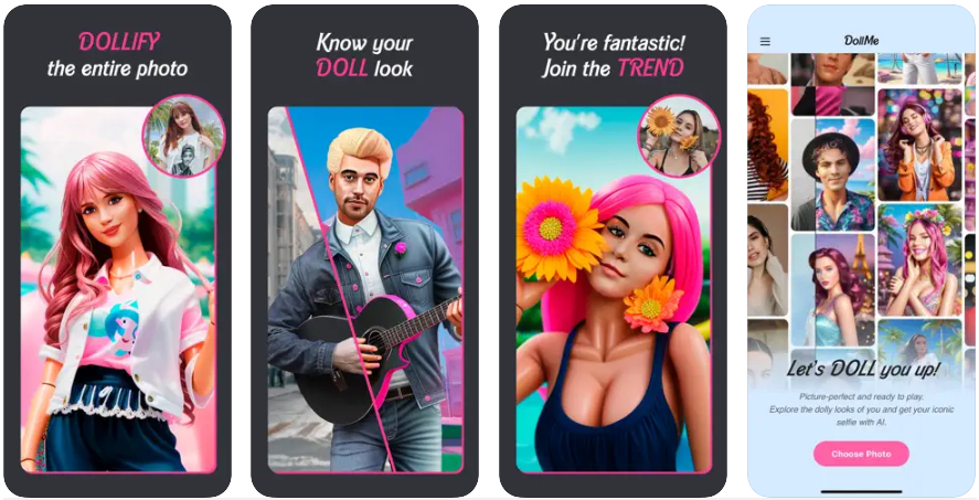 DollMe, la app con IA que te convierte en Barbie o en Ken