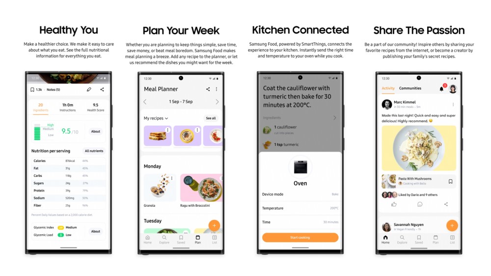 Así es Samsung Food, la nueva app que crea recetas con IA y se conecta a los electrodomésticos