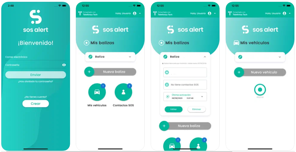Telefónica Tech presenta SOS Alert, una app para balizas conectadas V16