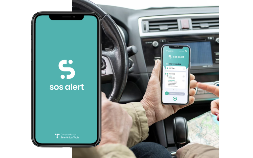 Telefónica Tech presenta SOS Alert, una app para balizas conectadas V16
