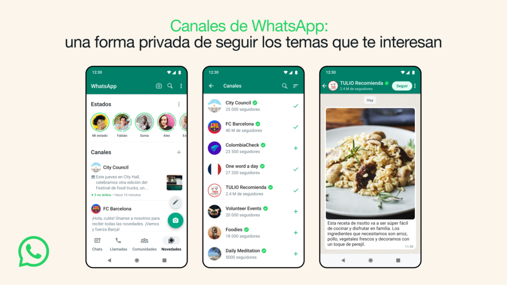 Los canales de WhatsApp ya cuentan con 500 millones de usuarios activos mensuales