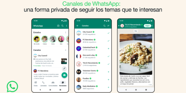 Los canales de WhatsApp estrenan mensajes de voz y encuestas