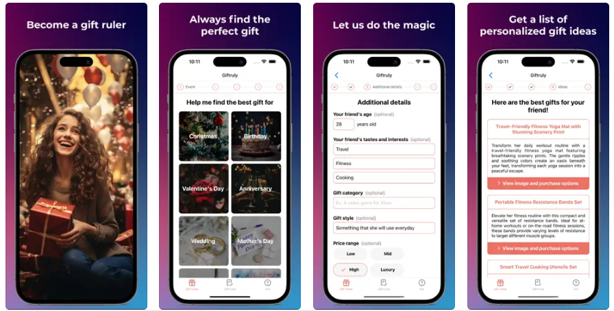Giftruly, la app con IA que te ayuda a encontrar los regalos perfectos