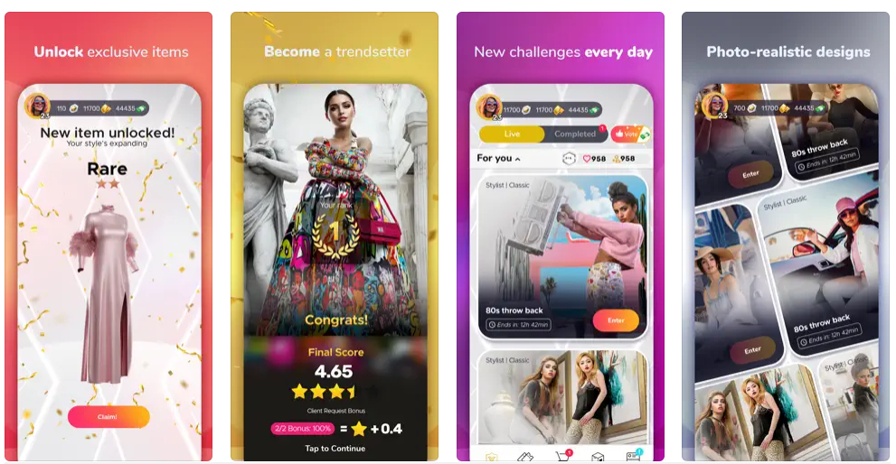 El juego de moda para iOS y Android es FashionVerse