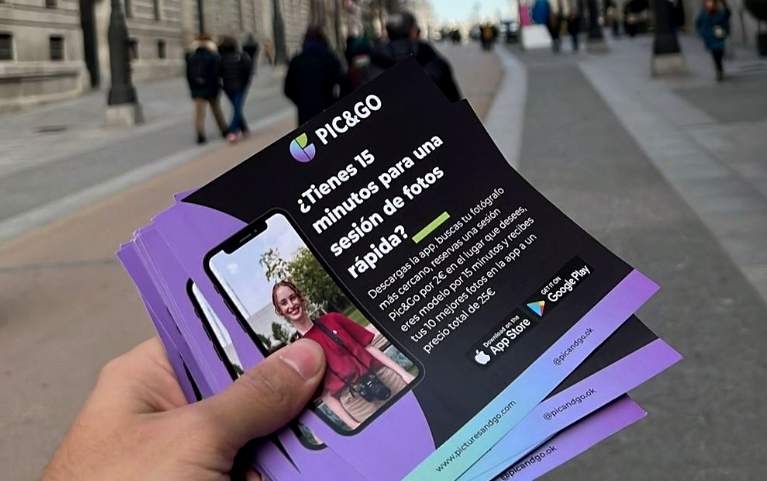 Pic&Go, la app que te permite pedir un book de fotos sobre la marcha