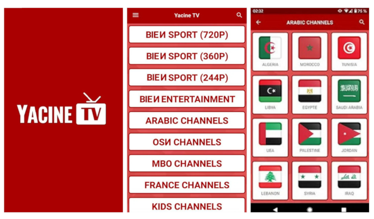 Yacine.tv, una app para ver fútbol gratis y otros contenidos en árabe