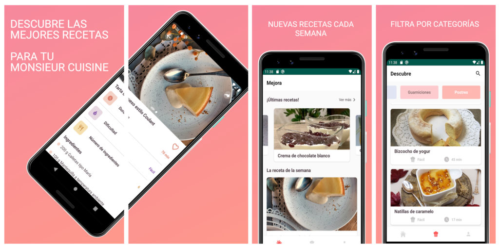 Encuentra recetas para Monsieur Cuisine Connect con esta app