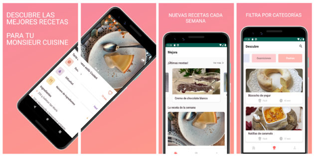 Encuentra recetas para Monsieur Cuisine Connect con esta app