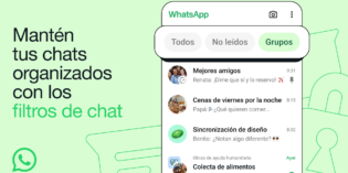 WhatsApp ya cuenta con filtros de chat