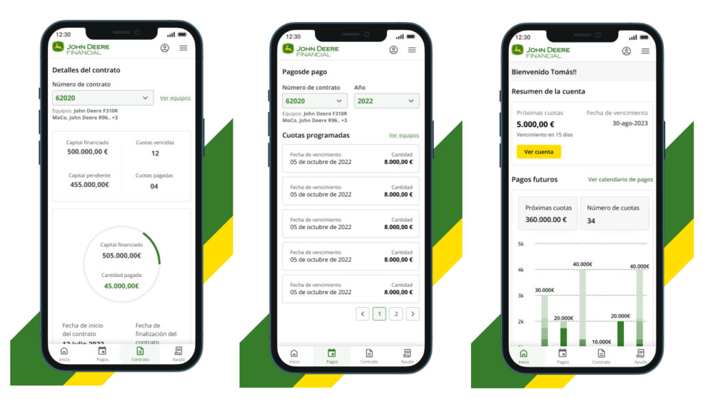 John Deere elige España para el lanzamiento de su aplicación MyFinancial App