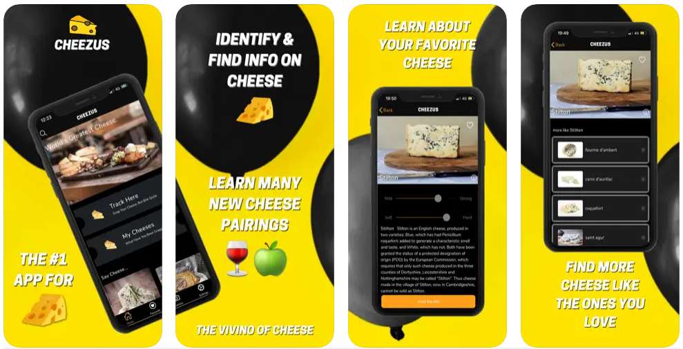 Cheezus, la app para los amantes del queso