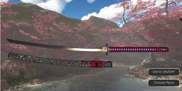 Crea tu katana personalizada con la app Samurai Swords Store