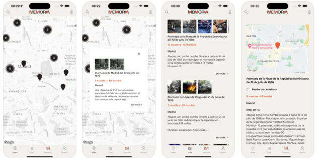 Nace Memoria, una app con geolocalización para recordar a las víctimas de ETA