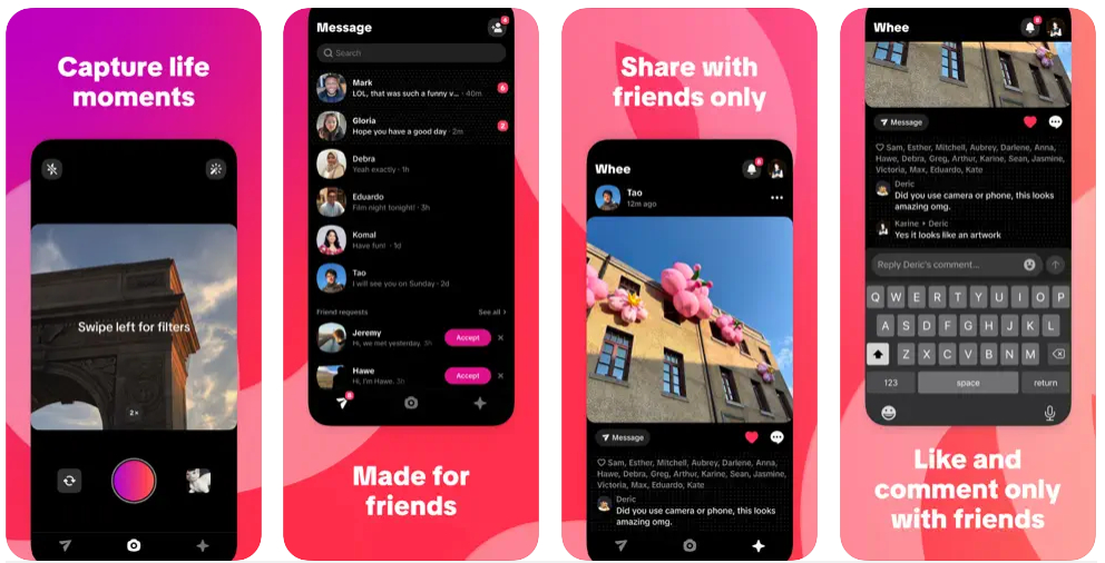 TikTok lanza Whee, una app para compartir fotos con amigos
