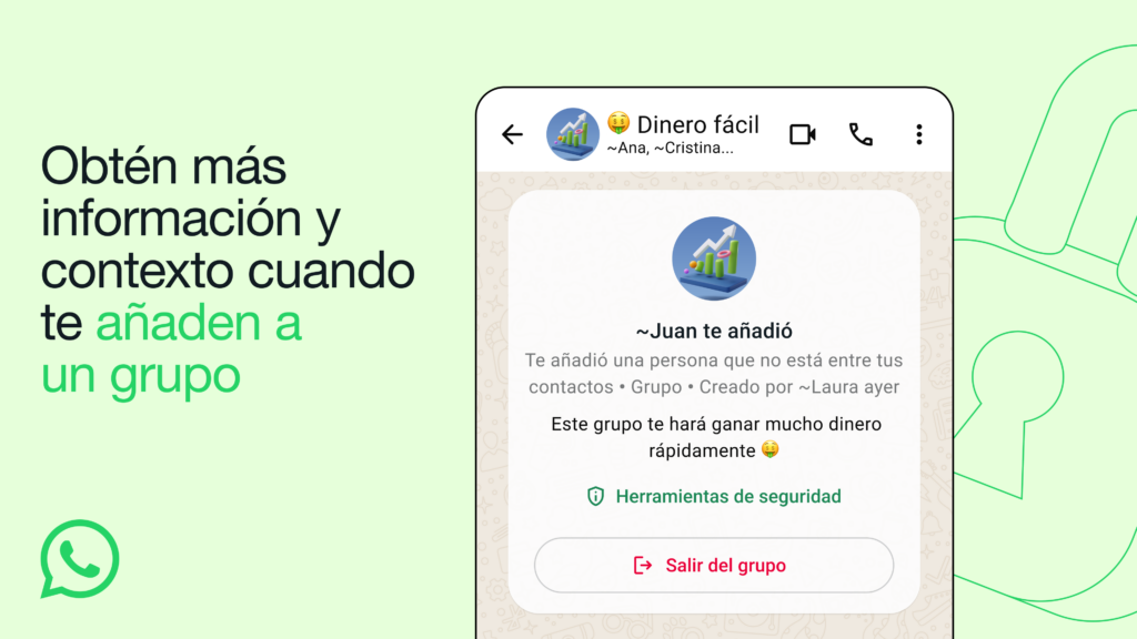 WhatsApp anuncia una nueva función para hacer los grupos más seguros