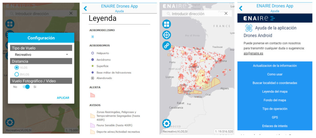 Conoce las zonas dónde puedes volar tu dron con la app ENAIRE Drones