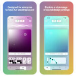 Crea música con colores usando la app Gradient Synth