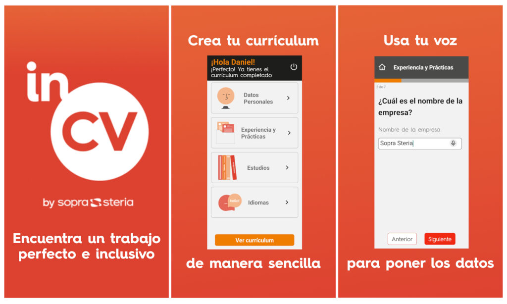 inCV, la app de búsqueda de empleo para personas con discapacidad, ya disponible en inglés y francés