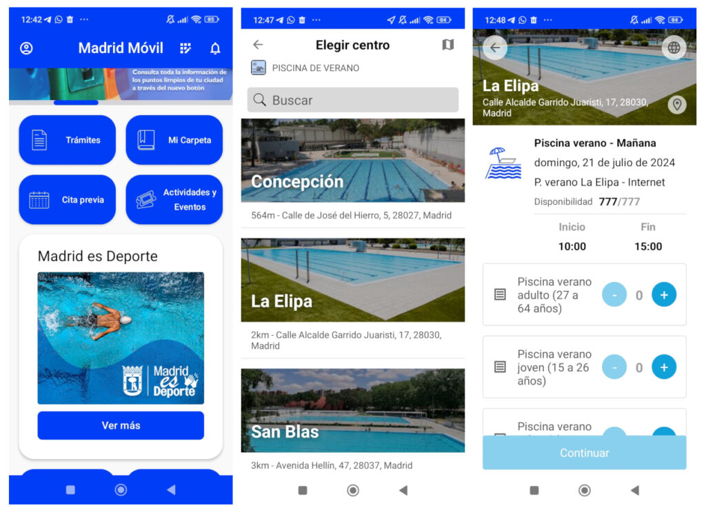 Compra entradas para las piscinas de Madrid con esta app