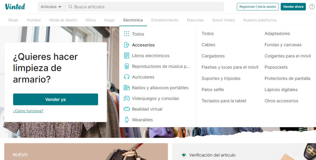 Ya puedes vender tus gadgets viejos en Vinted