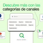 WhatsApp introduce las categorías en los Canales