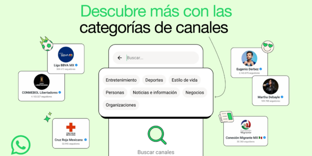 WhatsApp introduce las categorías en los Canales