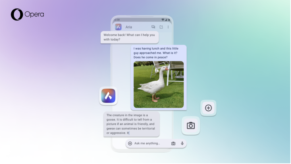 Opera para Android incorpora la función de comprensión de imágenes impulsada por IA