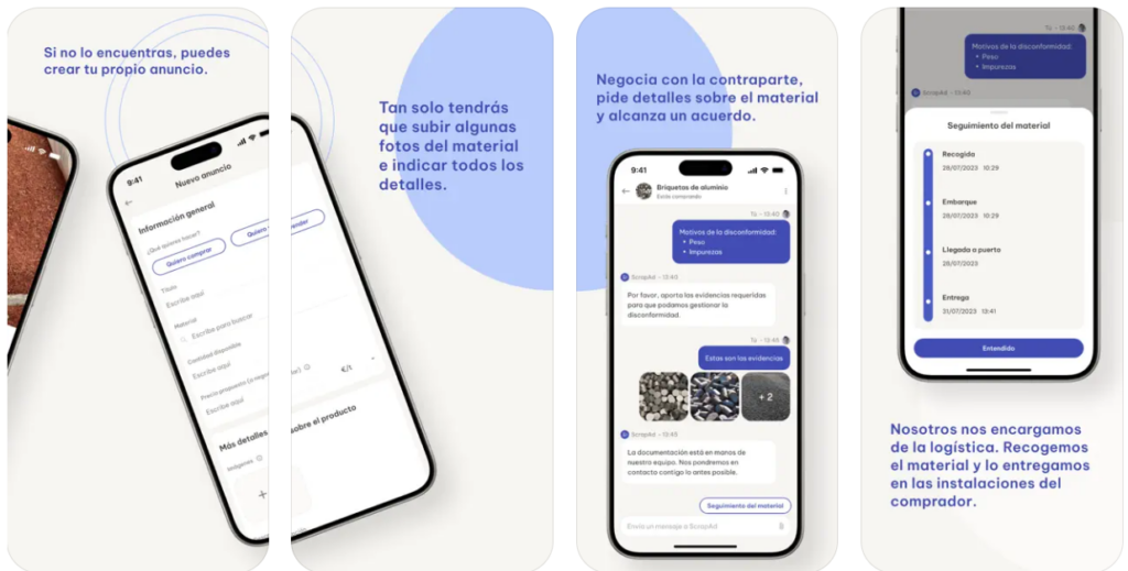 ScrapAd lanza una app para comprar y vender chatarra y metal