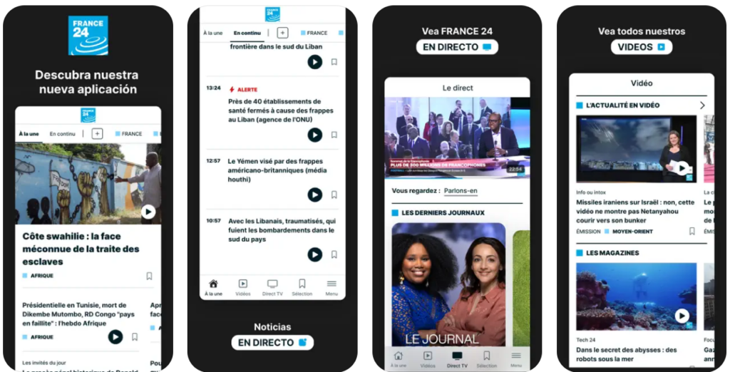 El canal France24 presenta su nueva aplicación móvil