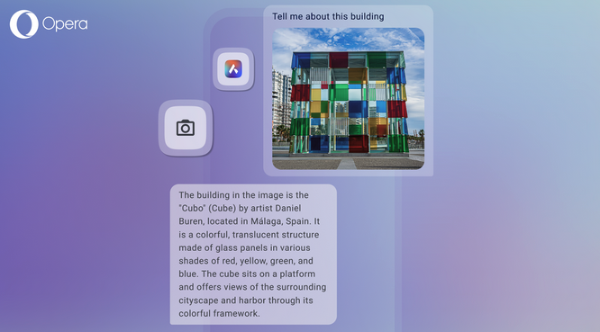 Opera para Android se dota de comprensión de imágenes gracias a la IA