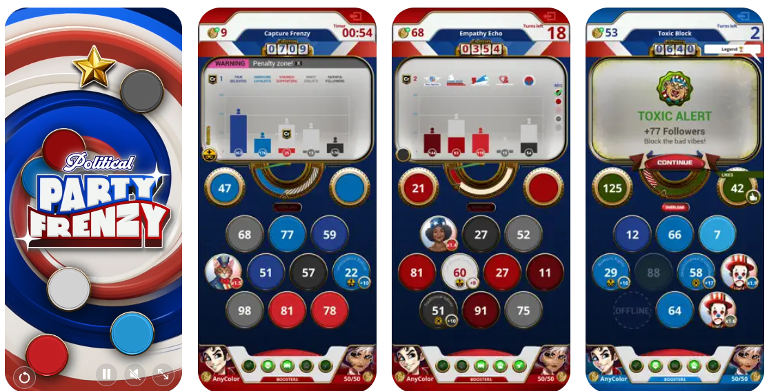 Political Party Frenzy, el juego más políticamente incorrecto, ya disponible para iOS y Android