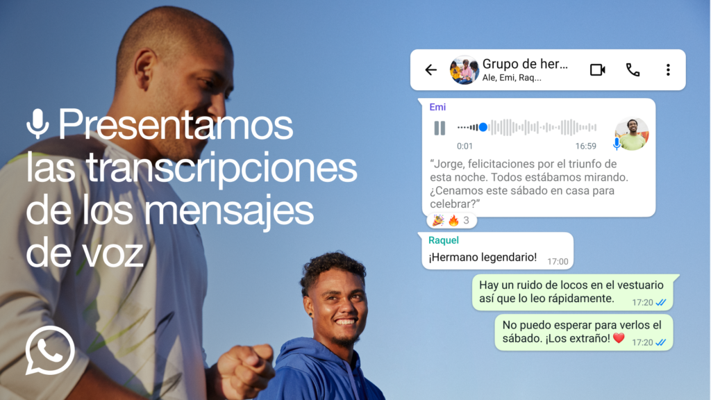 WhatsApp ya permite transcribir los mensajes de voz