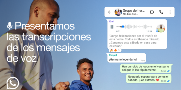 WhatsApp ya permite transcribir los mensajes de voz