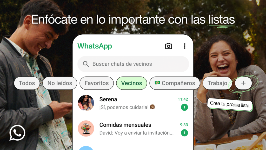 WhatsApp estrena las listas