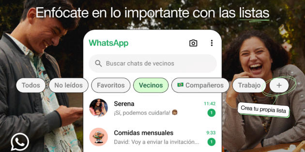 WhatsApp estrena las listas