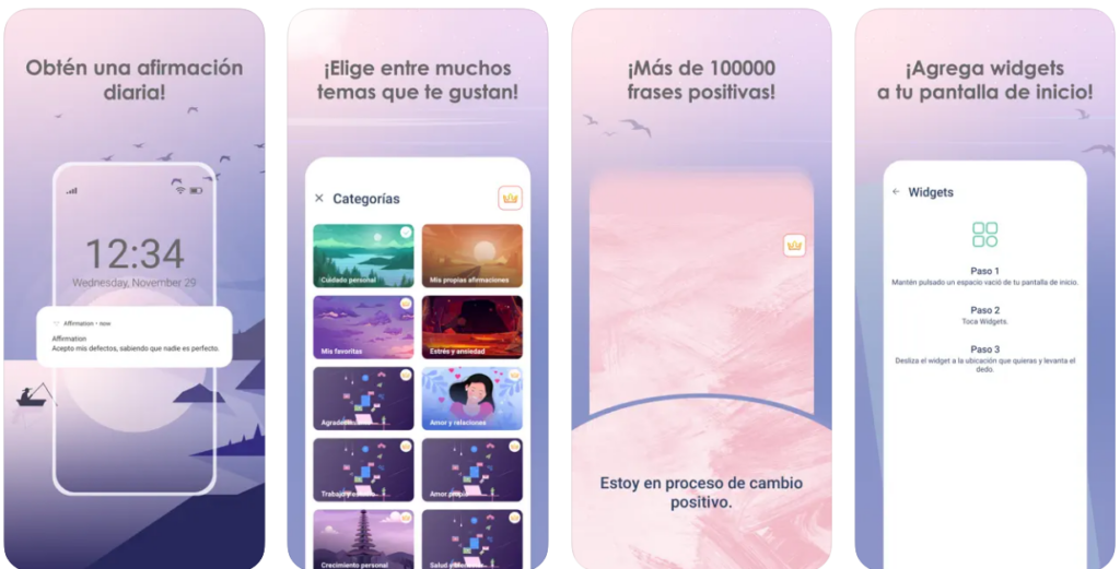 Affirmation, la app que te permite recibir afirmaciones positivas en tu móvil