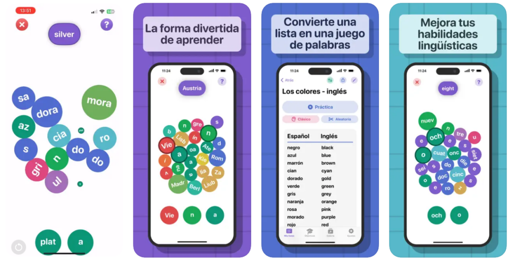 Study Snacks: Aprende idiomas con fragmentos de palabras