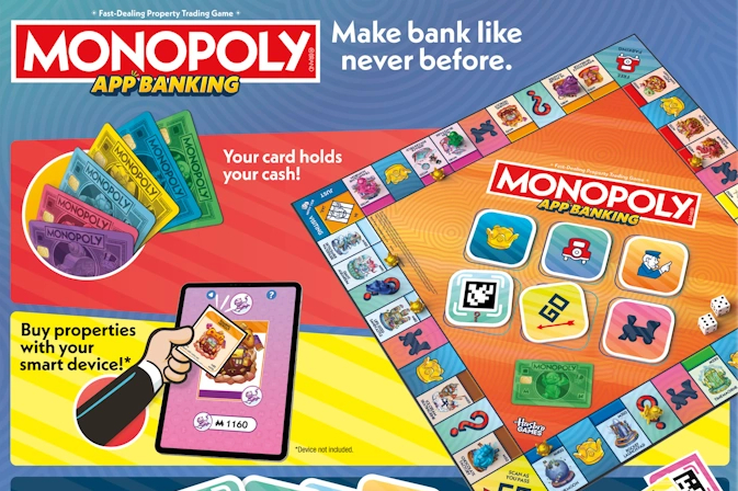 Los billetes del Monopoly se convierten en dinero digital con Monopoly App Banking