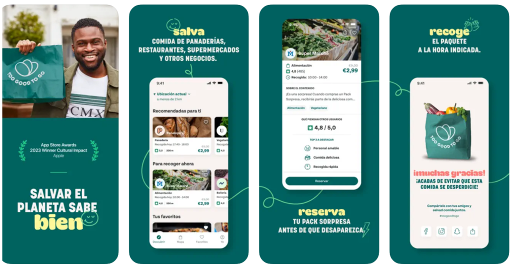 Too Good To Go: “Cada vez que tiramos comida, tiramos el agua, la tierra y la energía empleados para producirla”