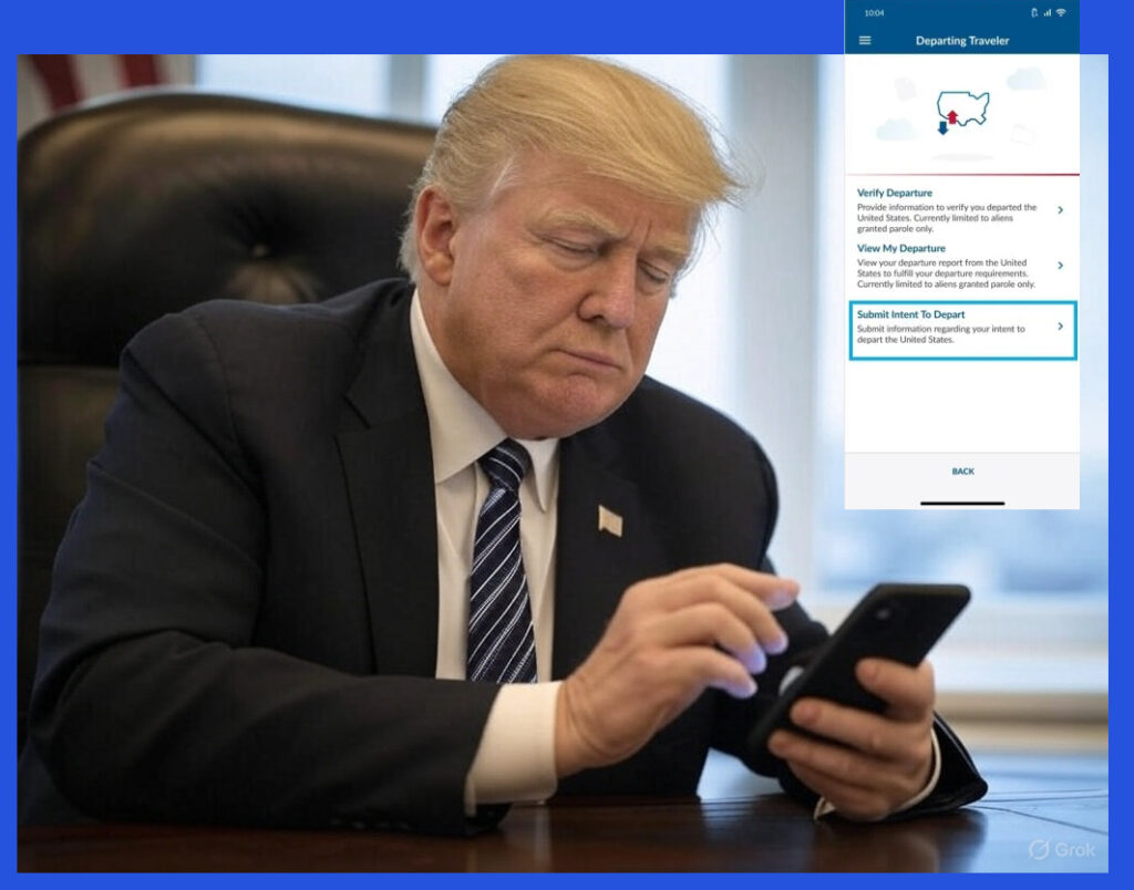 Trump ya permite a los migrantes autodeportarse con una app