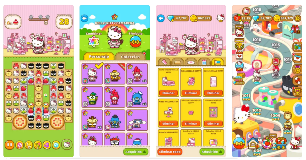 LINE Games te mete a Hello Kitty, Kuromi y sus amigos en el bolsillo